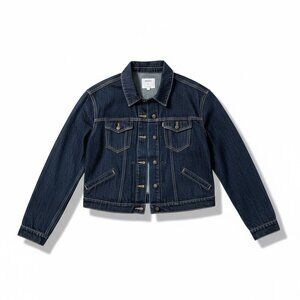 Old Navy Women's Dark Blue Jean Jacket L